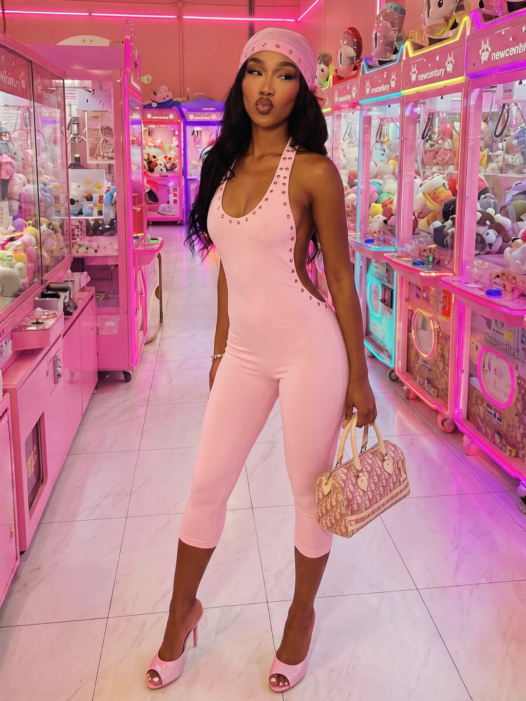 Bubblegum Capri Suit & Skully