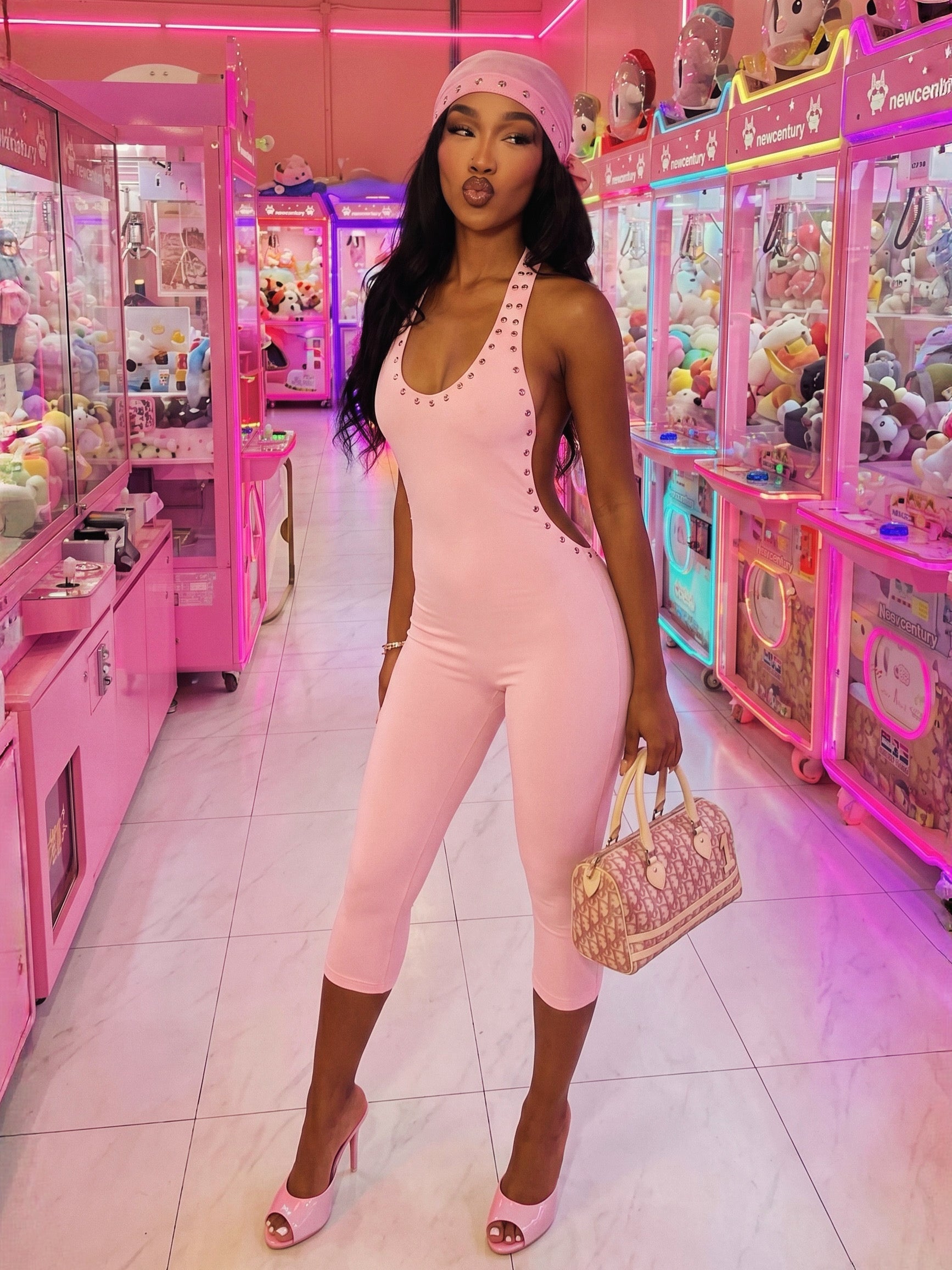Bubblegum Capri Suit & Skully