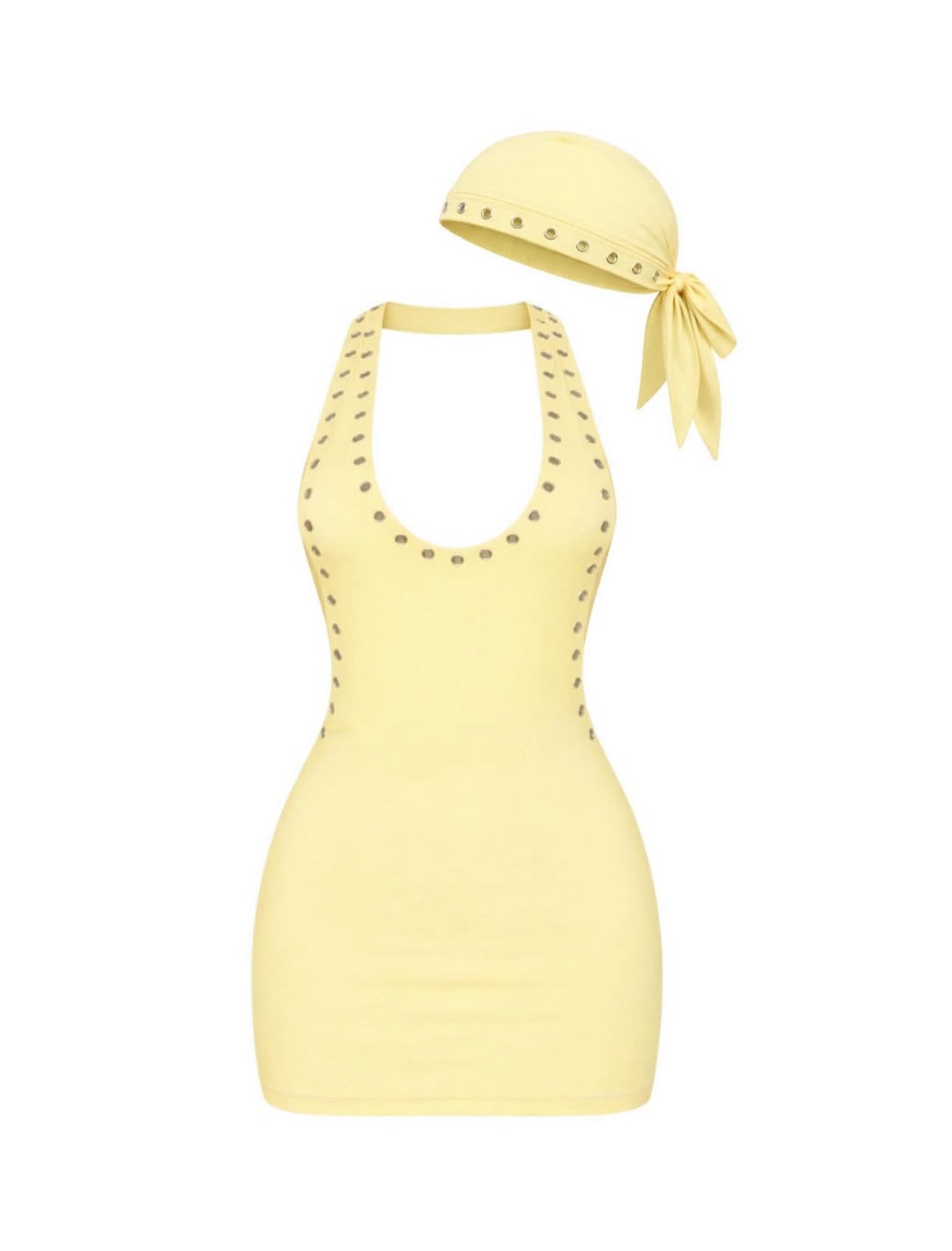 Butter Yellow Dress & Skully